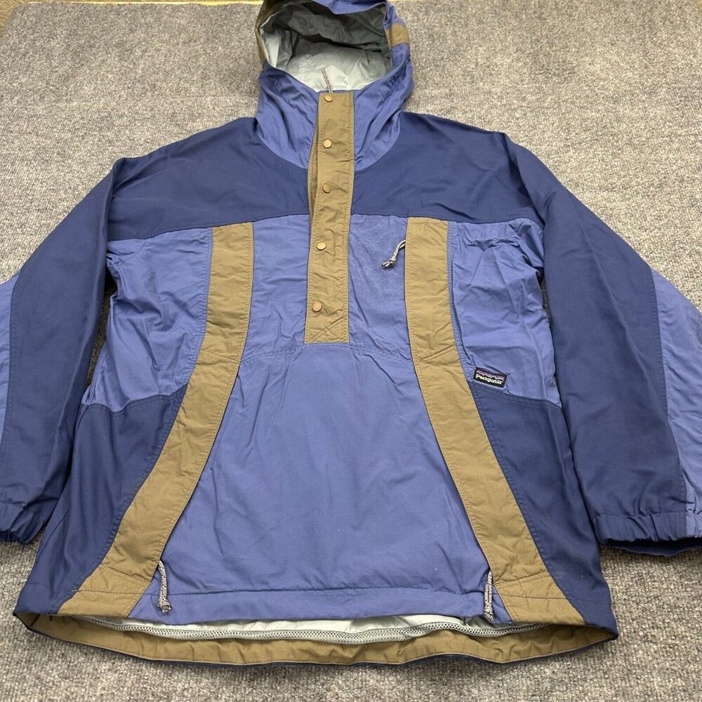 Patagonia Back Bowl Anorak Jacket Mens Small Blue Ski Snowboard Vintage 90s - Picture 2 of 15
